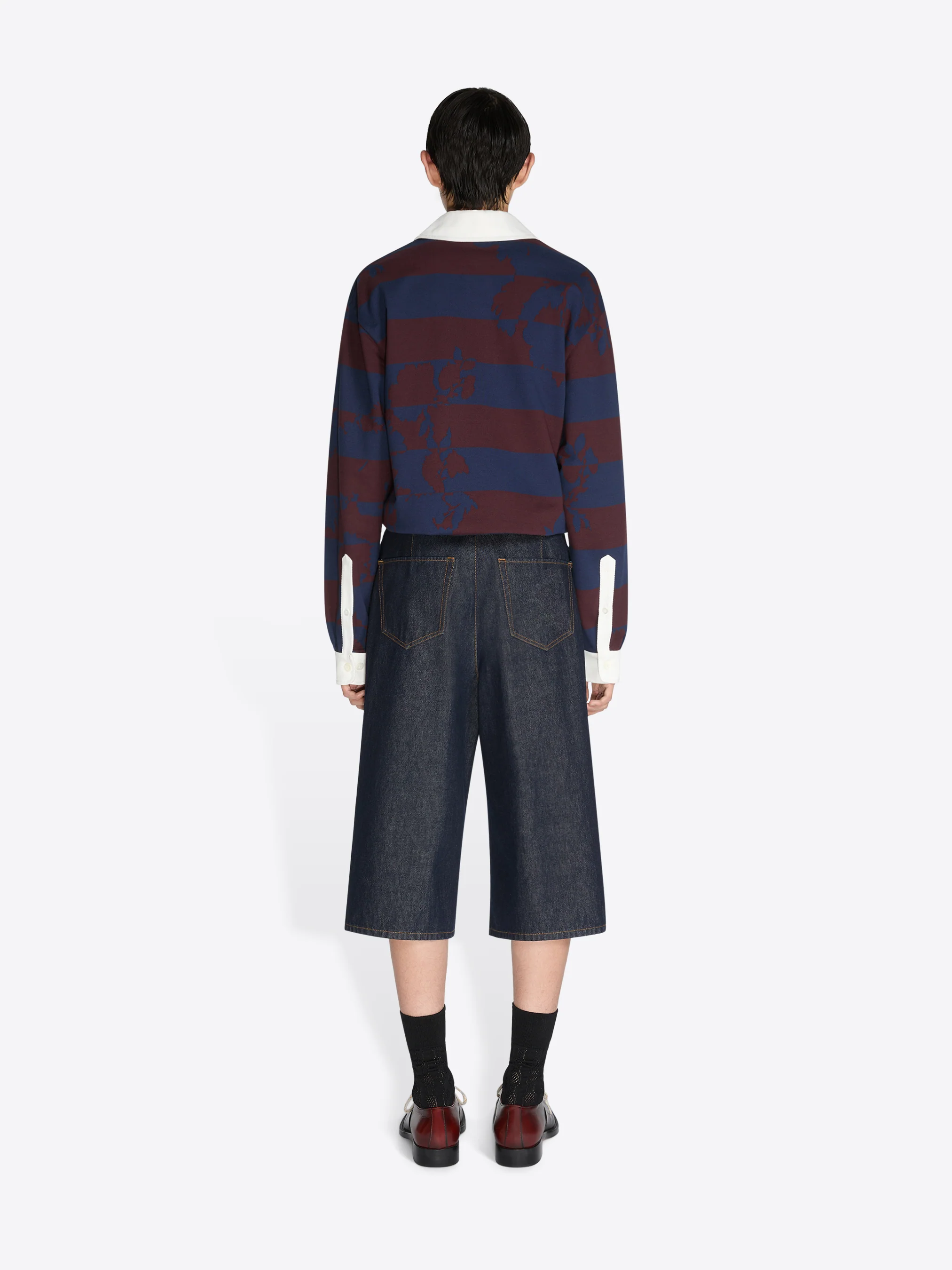 Belted denim shorts - Image 4