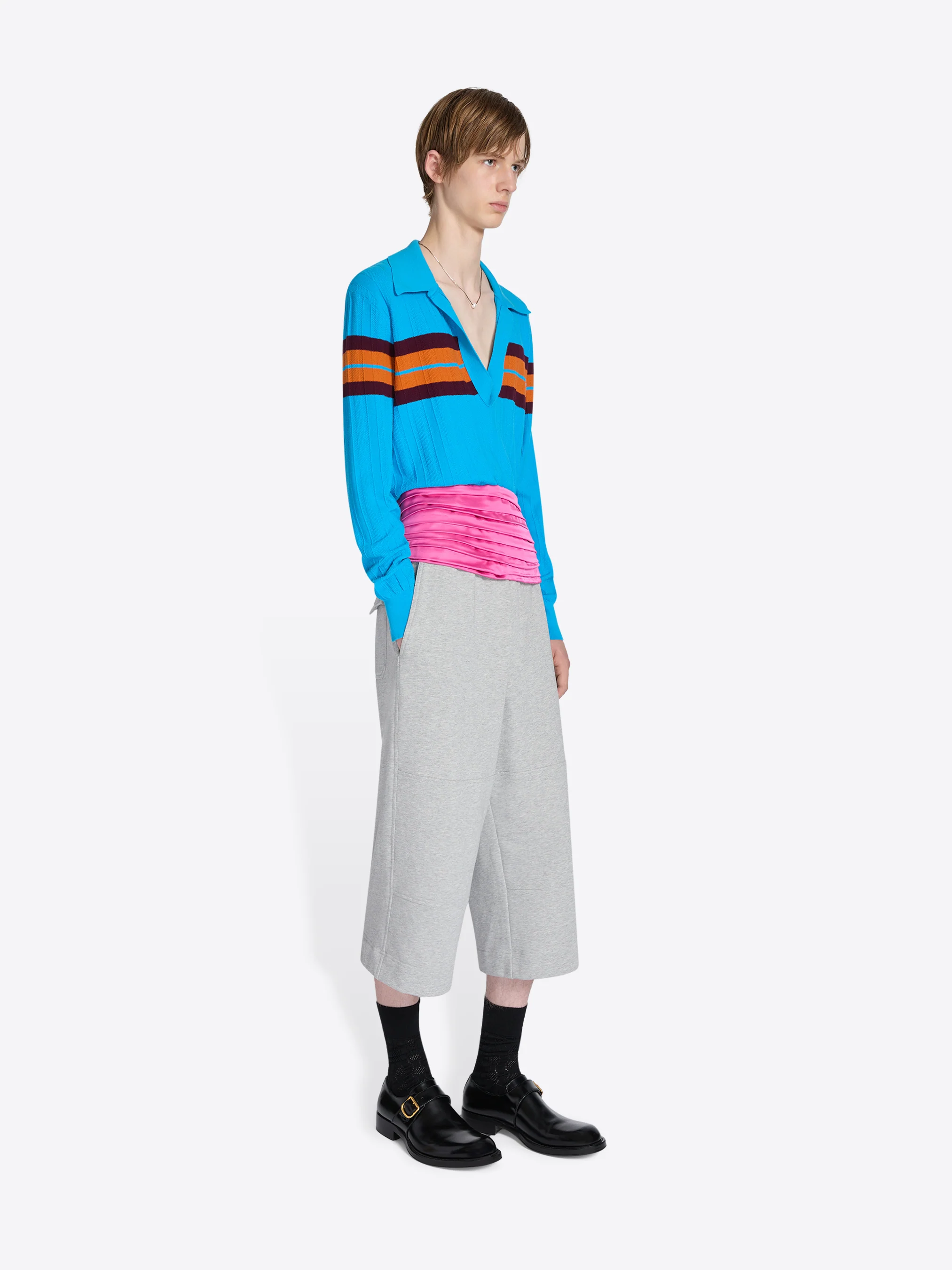 Block stripe polo shirt - Image 3
