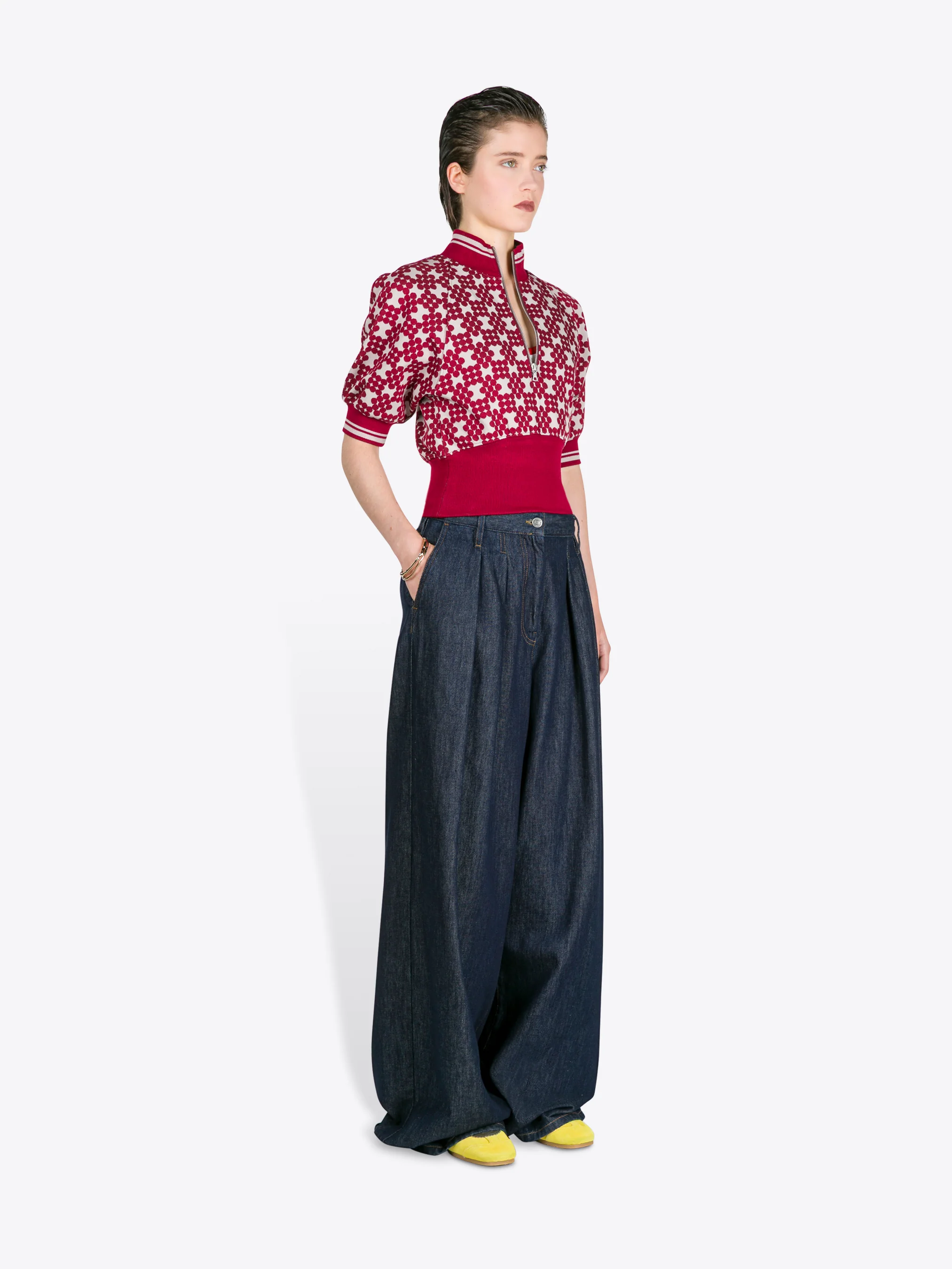 Ribbed jacquard sweater - Image 3
